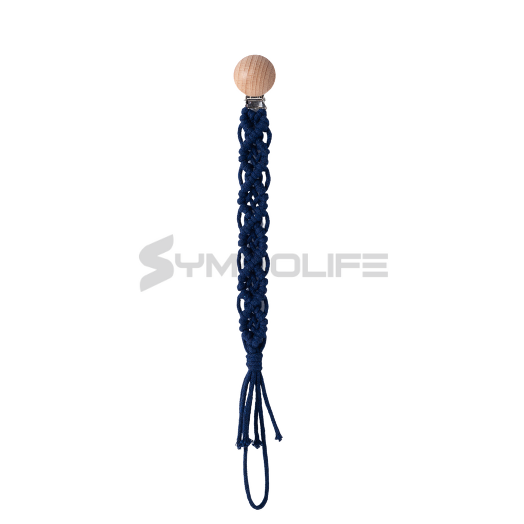 Handmade macrame Pacificer Clip (multi colour)