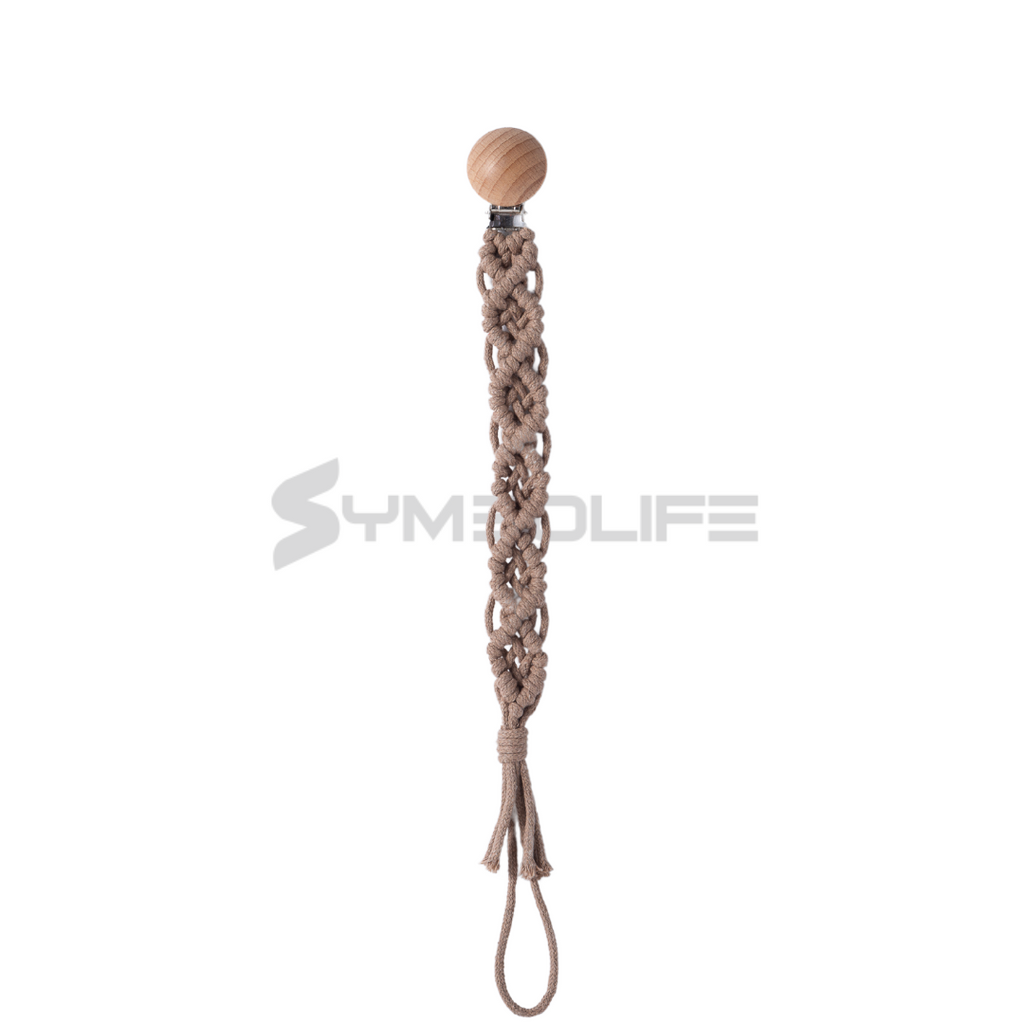 Handmade macrame Pacificer Clip (multi colour)